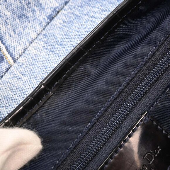 Christian Dior Light Blue Canvas Double Saddle Handbag - Picture 8 of 10